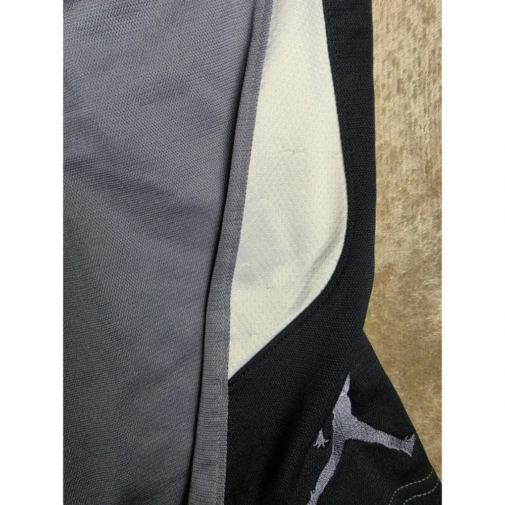 Jordan Mens Dri-FIT Basketball Shorts Grey Black White Jumpman Large L